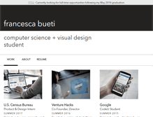 Tablet Screenshot of francescabueti.com